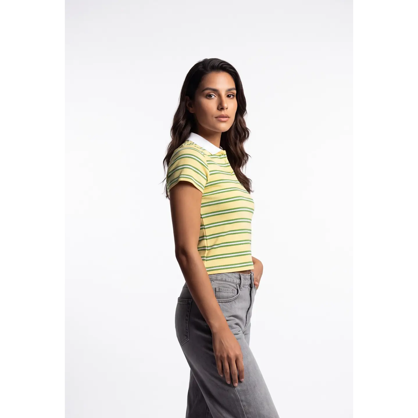 Polera Polo Mujer Amarillo 1