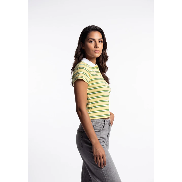 Polera Polo Mujer Amarillo 1