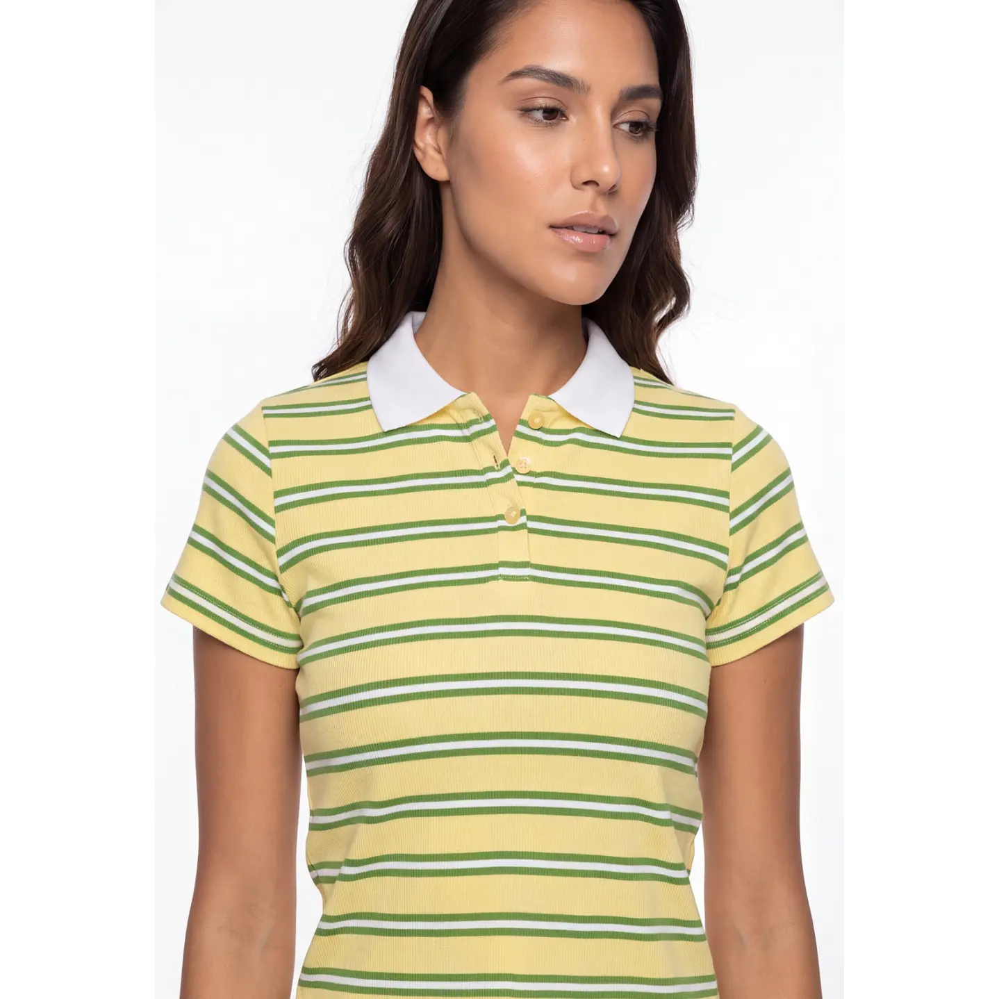 Polera Polo Mujer Amarillo 4