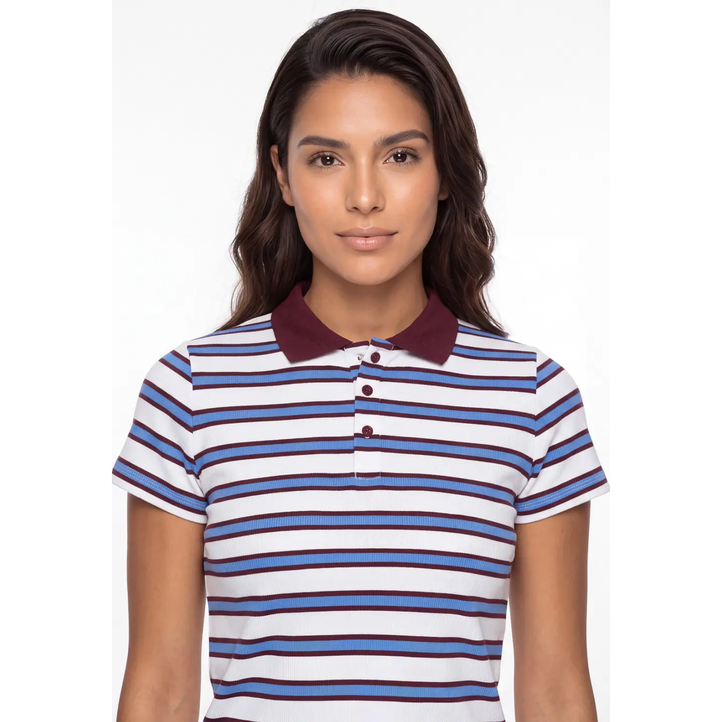 Polera Polo Mujer Blanco 4