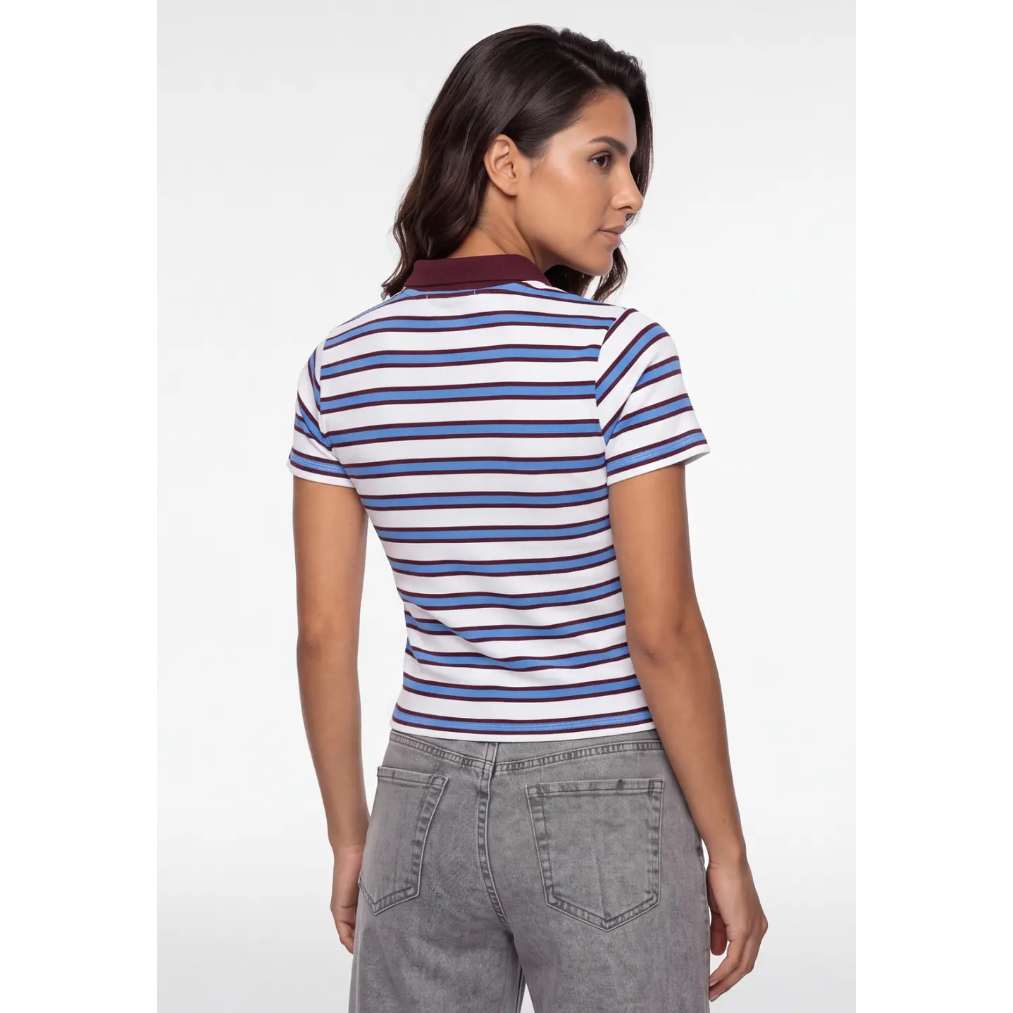 Polera Polo Mujer Blanco 2