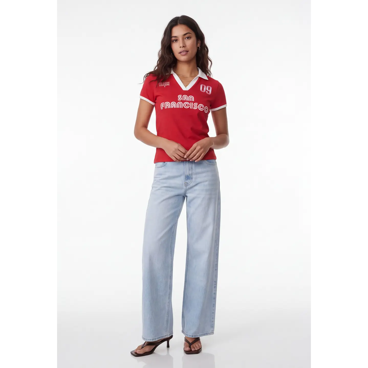 Polera Polo Mujer Rojo 3