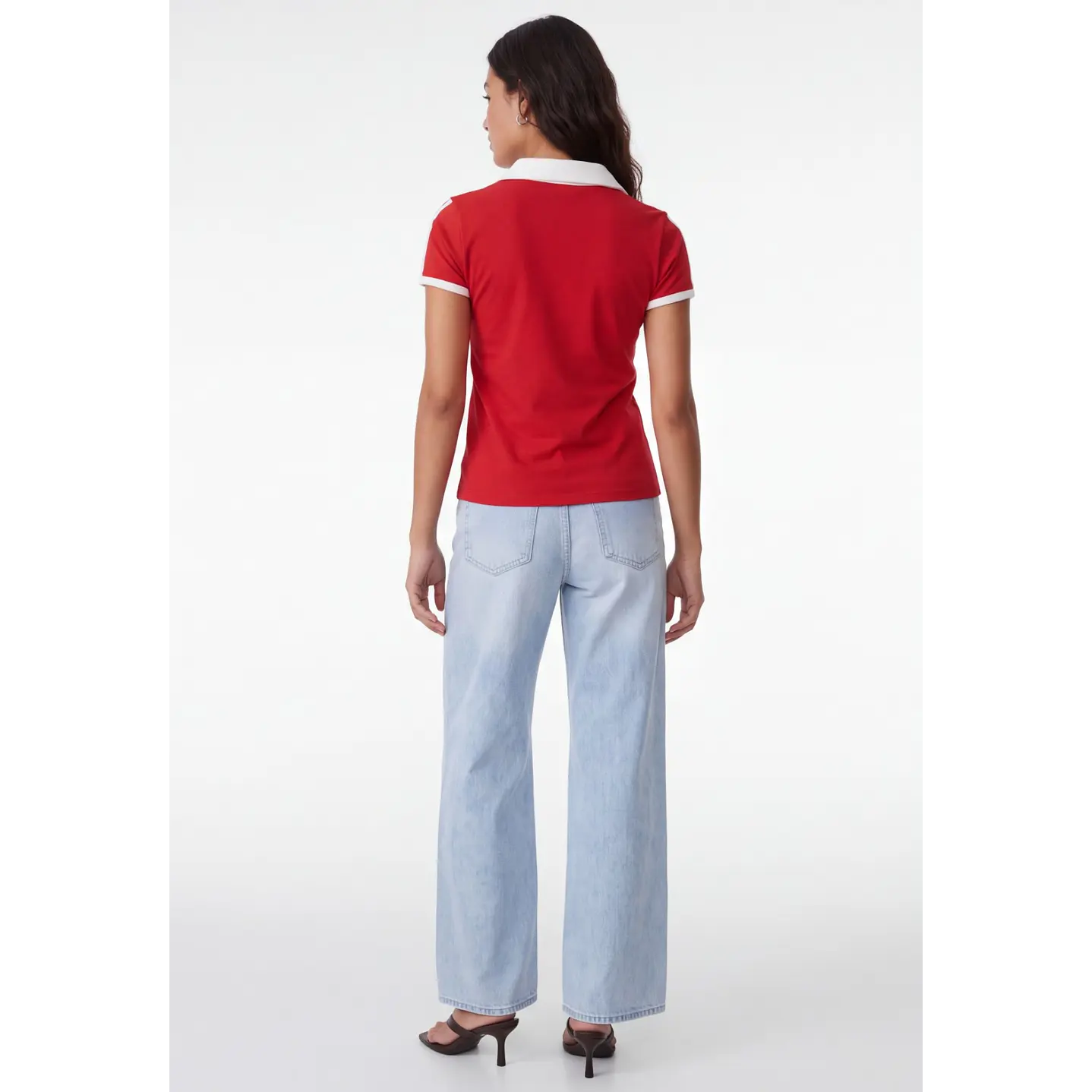 Polera Polo Mujer Rojo 2