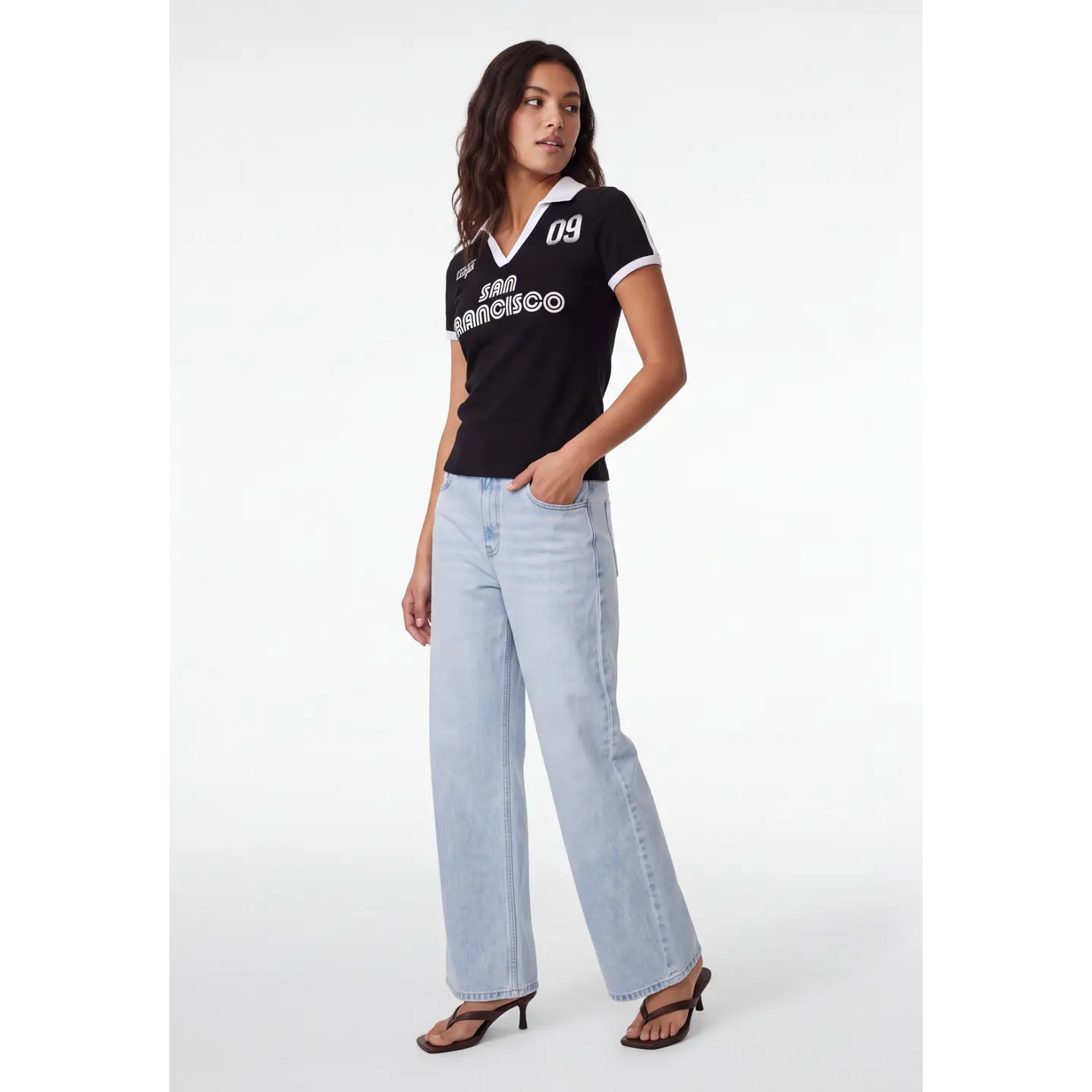 Polera Polo Mujer Negro 3