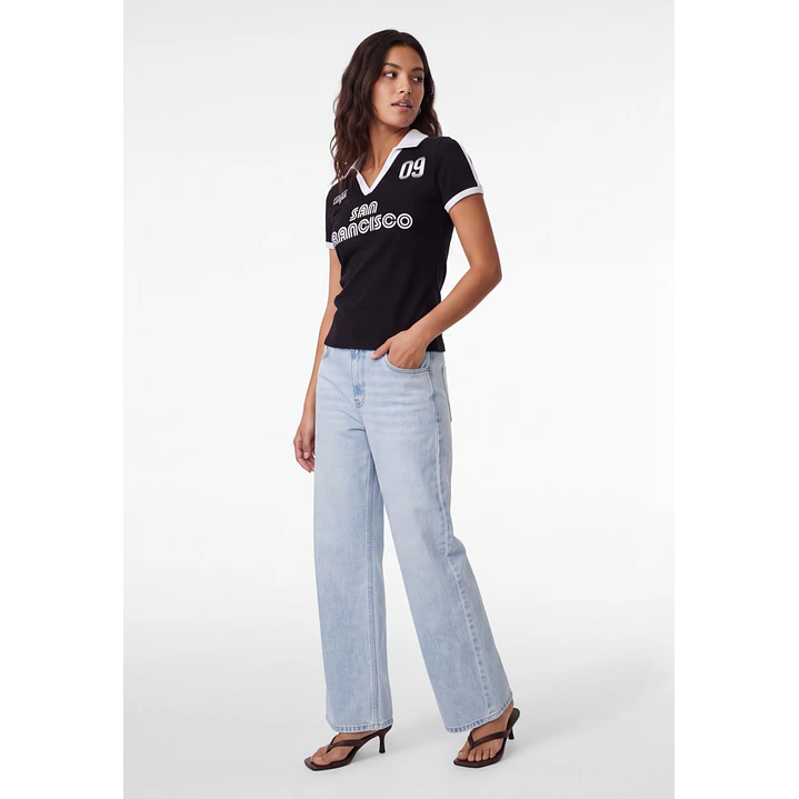 Polera Polo Mujer Negro 3