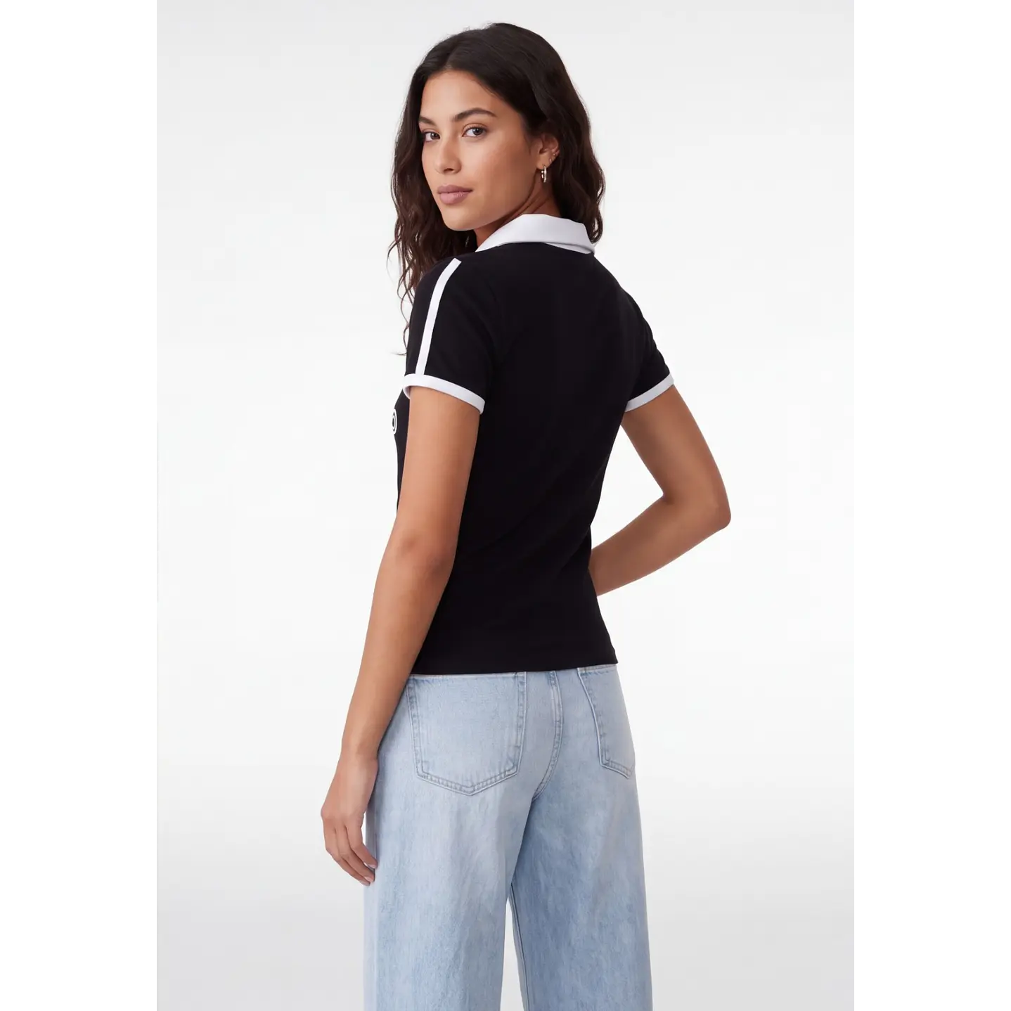 Polera Polo Mujer Negro 2