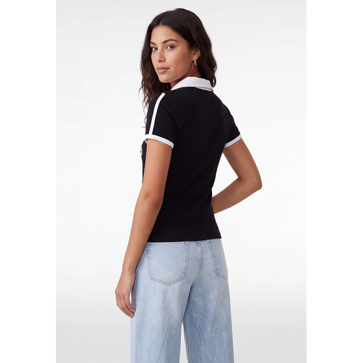 Polera Polo Mujer Negro 2