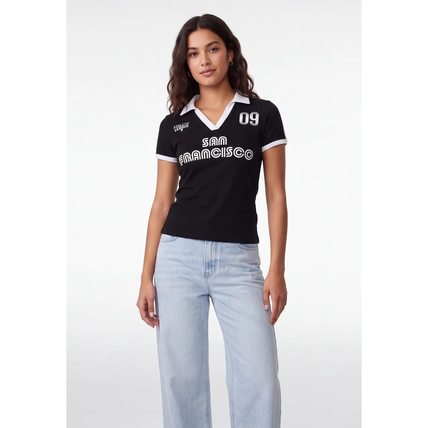 Polera Polo Mujer Negro 1