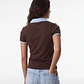 Polera Polo Mujer Café - Miniatura 2