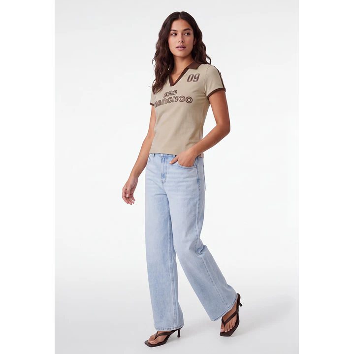 Polera Polo Mujer Beige 3