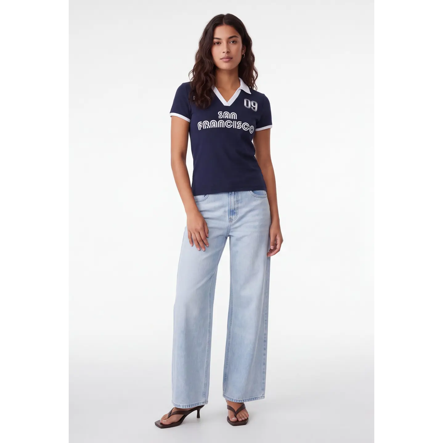 Polera Polo Mujer Azul 3