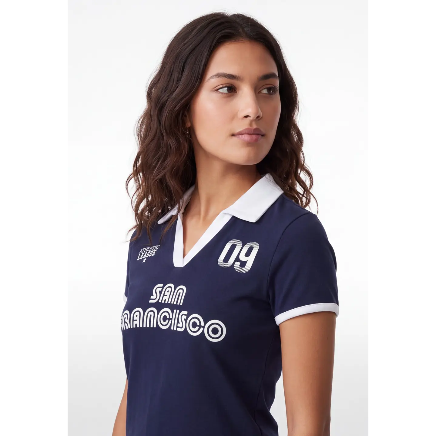 Polera Polo Mujer Azul 4
