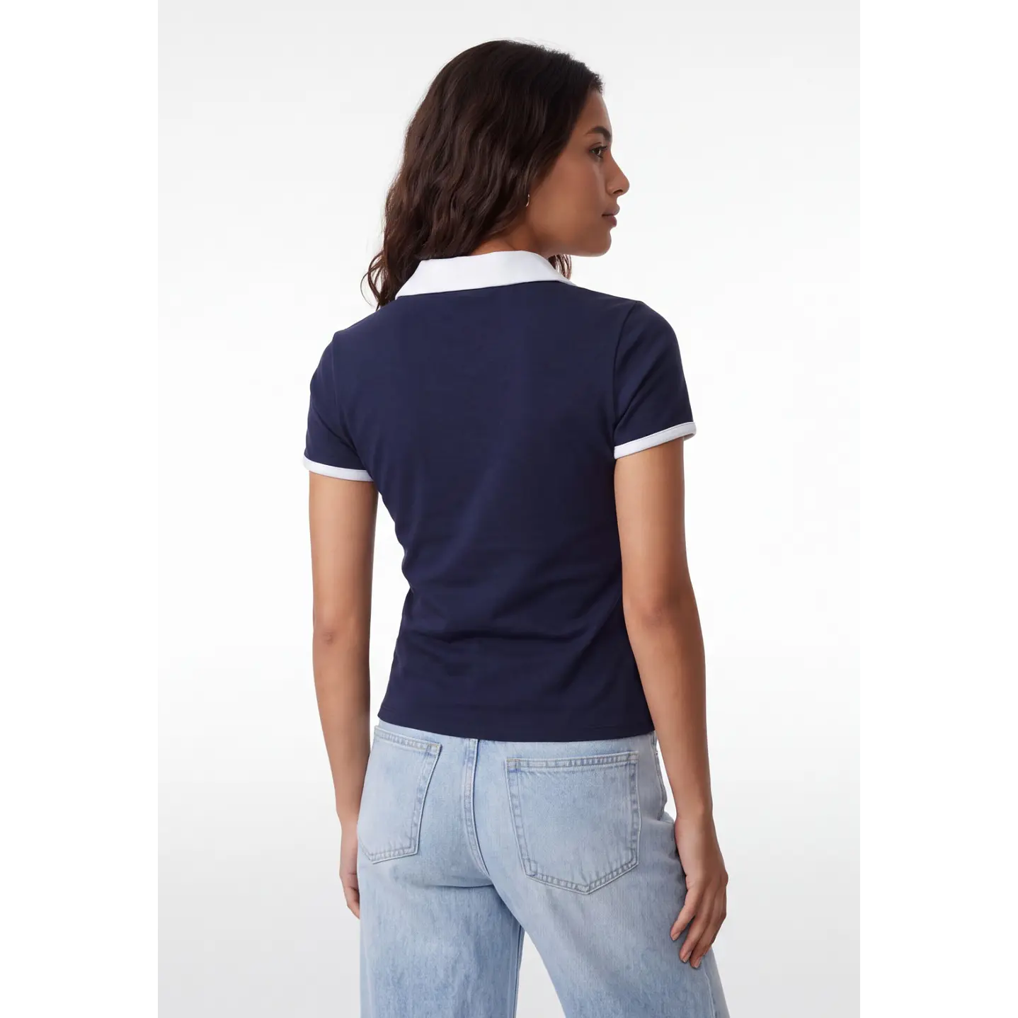 Polera Polo Mujer Azul 2