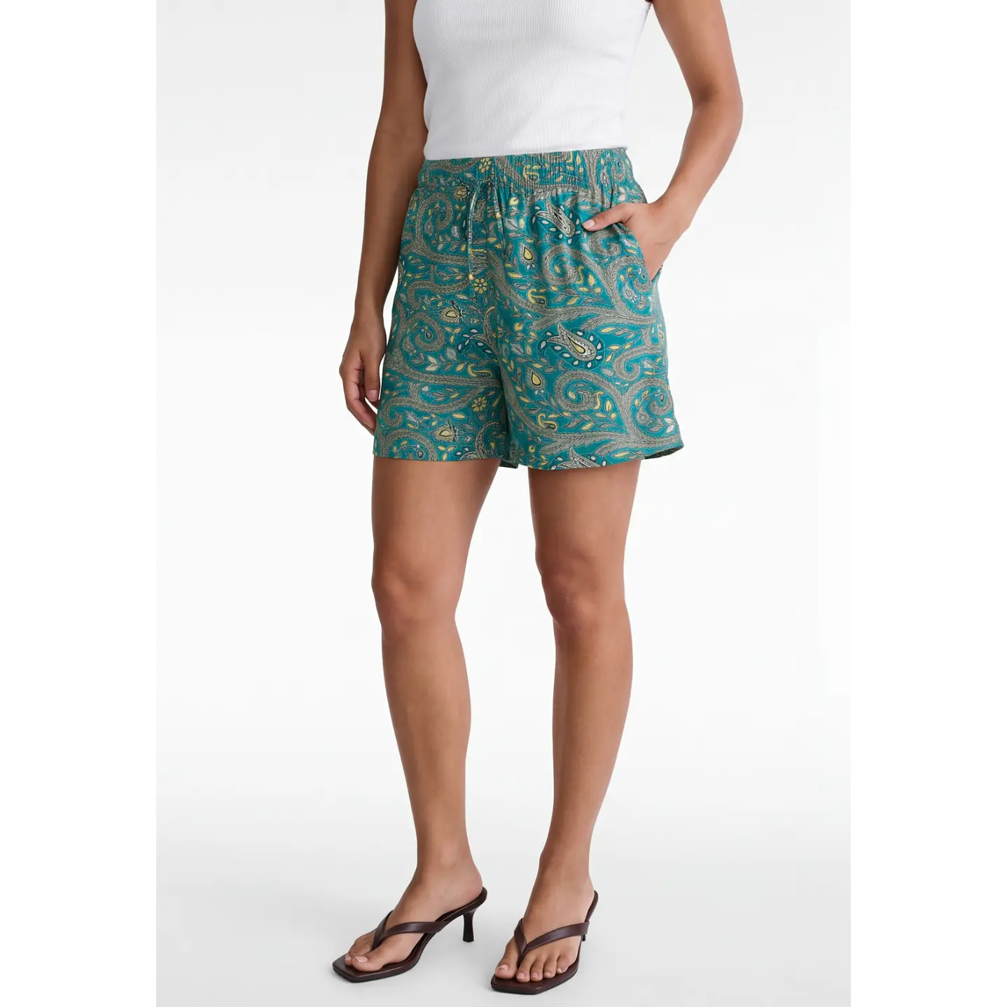 Short Indian Mujer Turquesa 1
