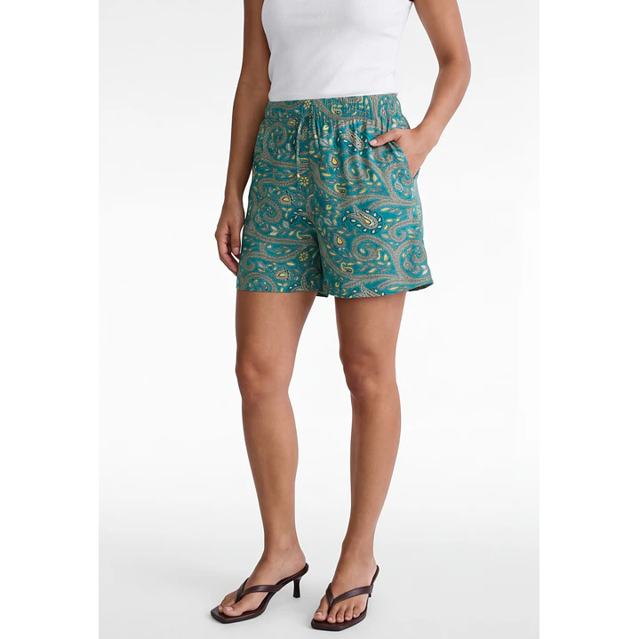 Short Indian Mujer Turquesa 1
