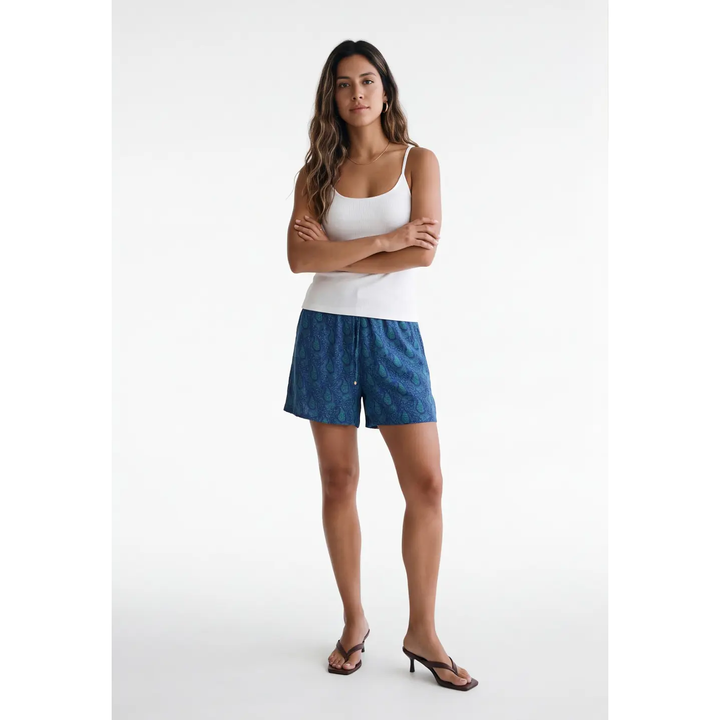 Short Indian Mujer Azul 3