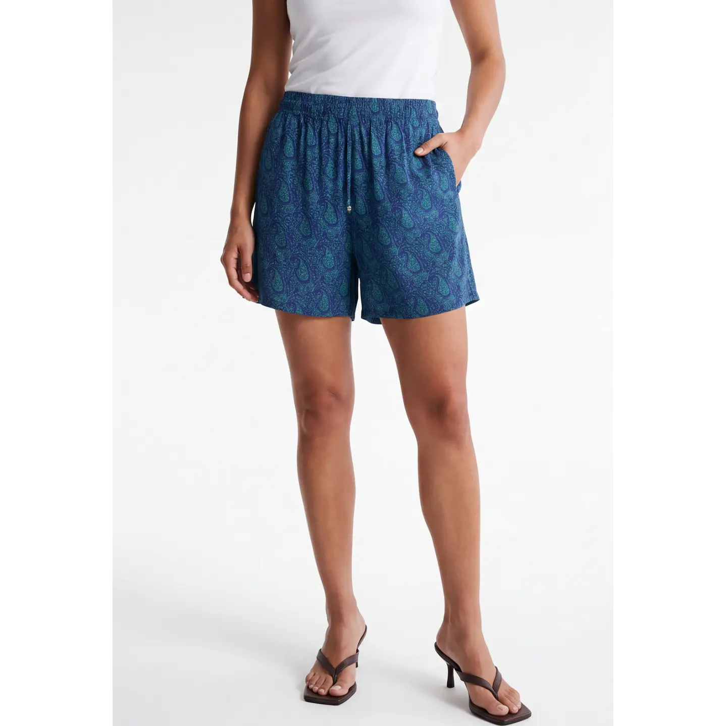Short Indian Mujer Azul 1