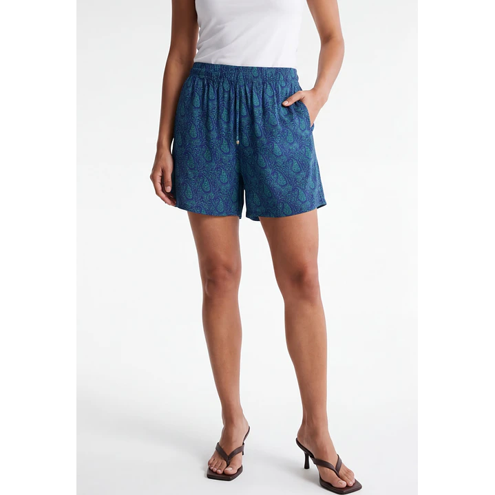 Short Indian Mujer Azul 1