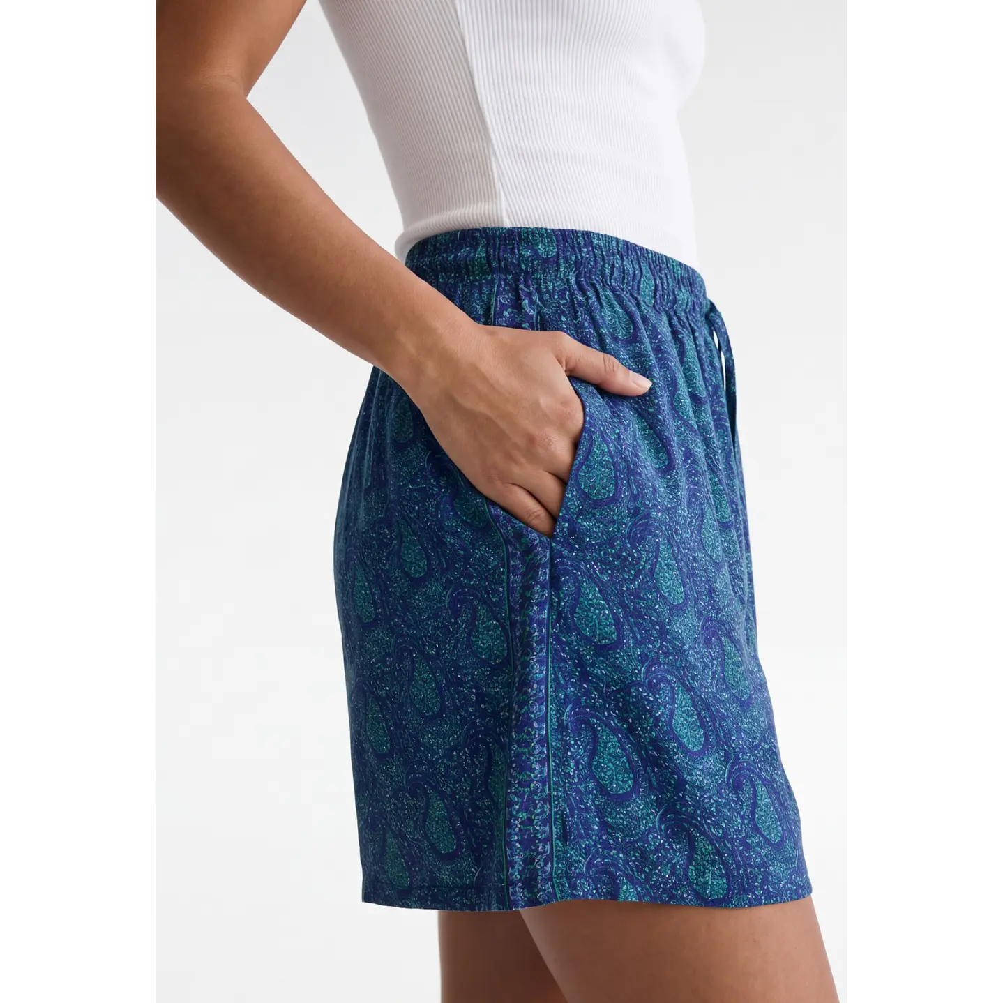 Short Indian Mujer Azul 4