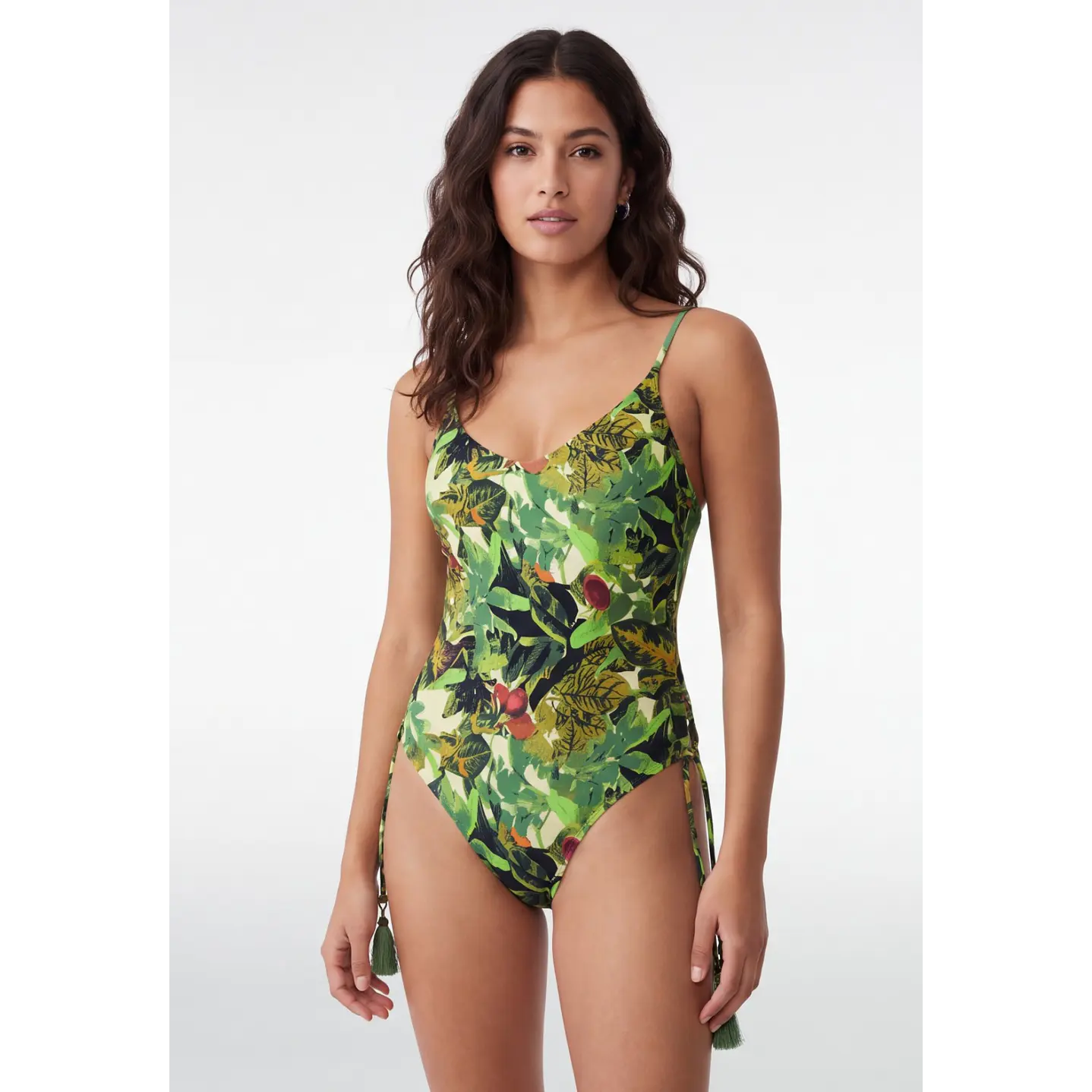 Traje De Baño Entero Mujer Verde 1