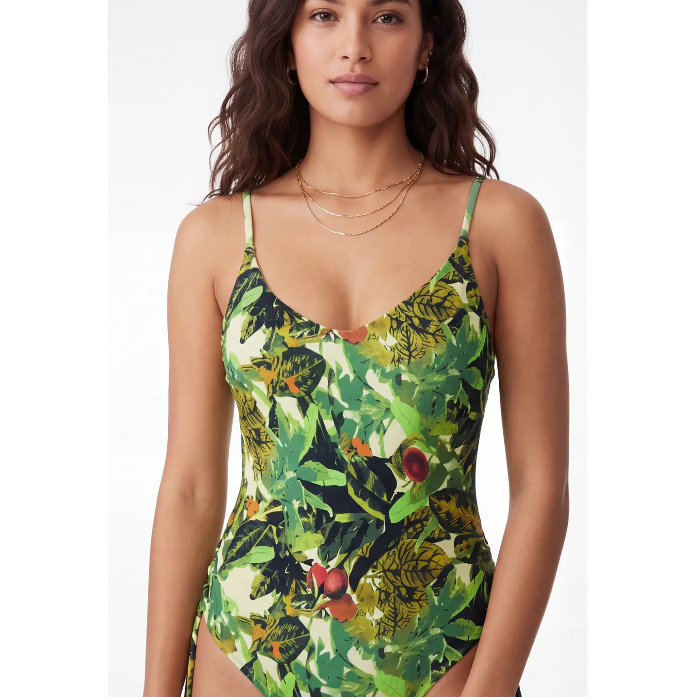 Traje De Baño Entero Mujer Verde 4