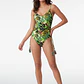 Traje De Baño Entero Mujer Verde - Miniatura 3