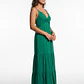 Vestido Largo Espalda Abierta Mujer Verde - Miniatura 1