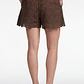 Short Broderie Mujer Café - Miniatura 2