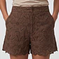 Short Broderie Mujer Café - Miniatura 4