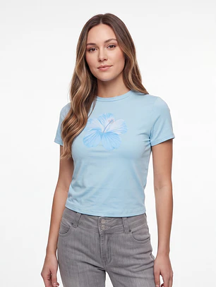 Polera Soft Mujer Celeste