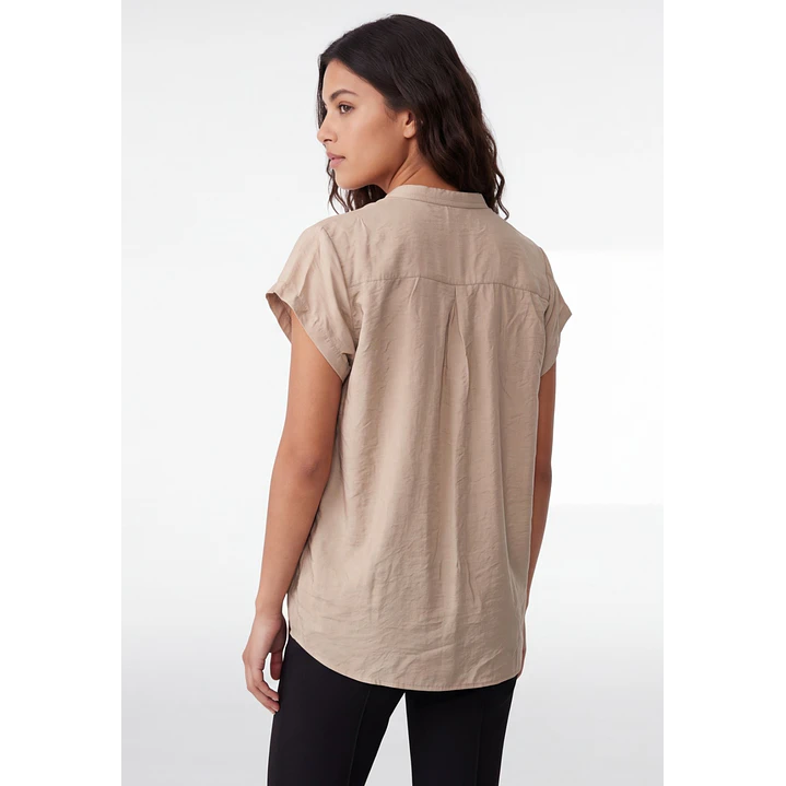 Blusa Poli Mujer Beige 2
