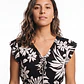 Vestido Largo Flores Mujer Negro - Miniatura 4