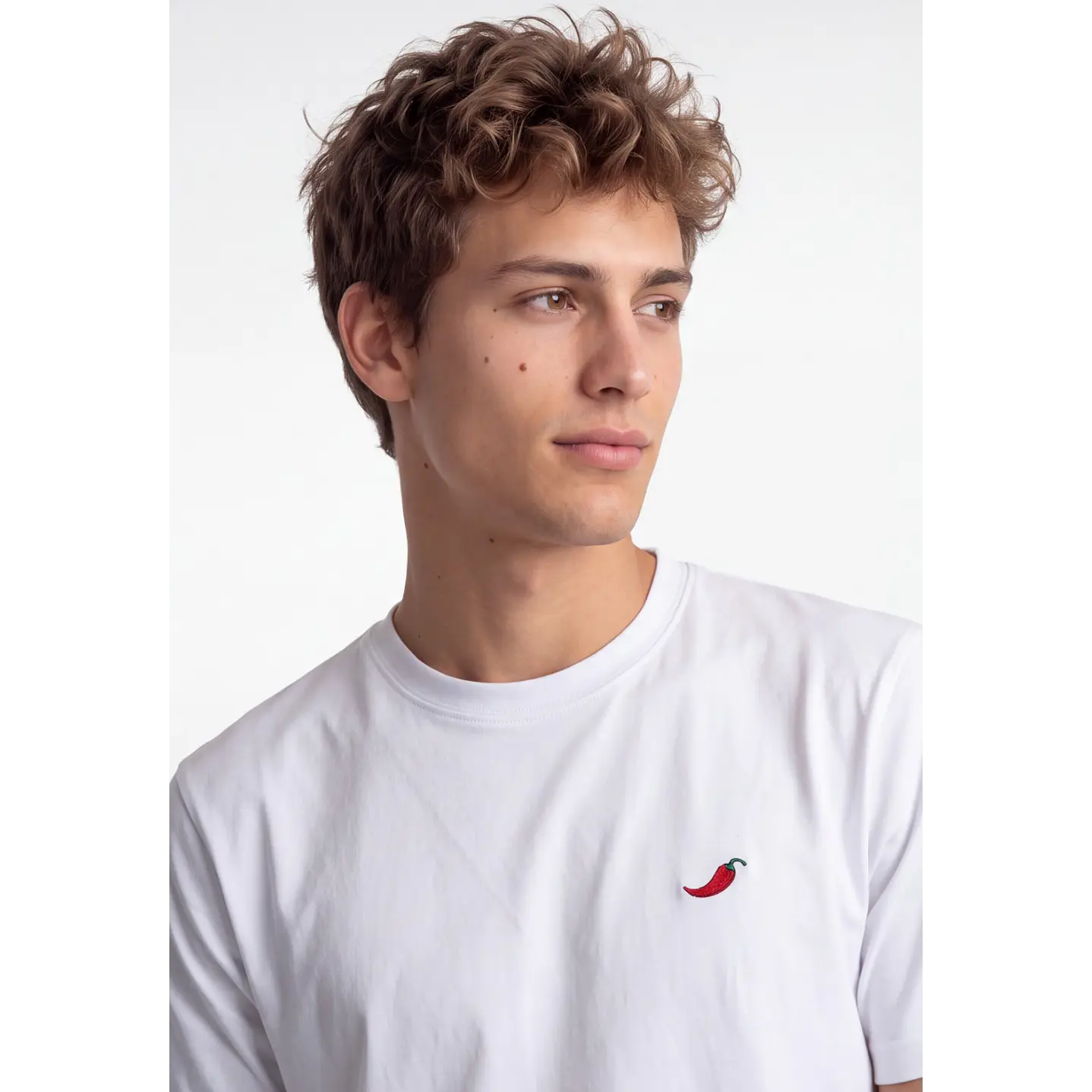 Polera Aji Hombre Blanco 6