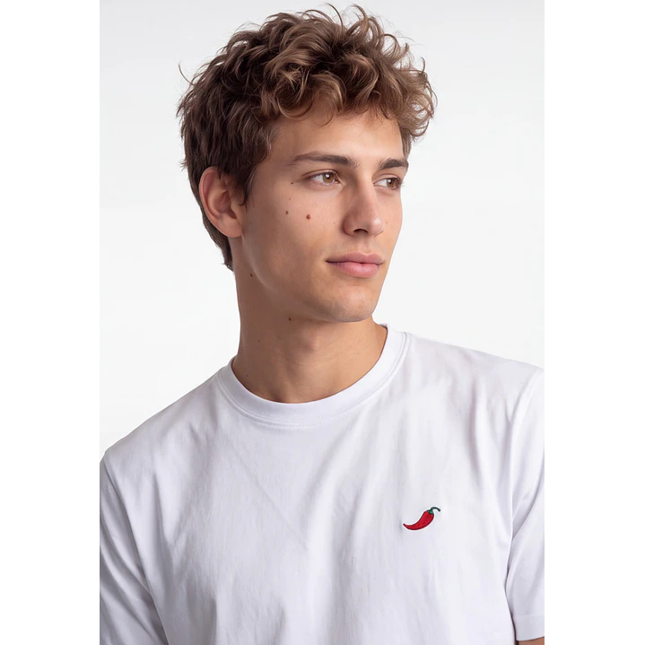 Polera Aji Hombre Blanco 6