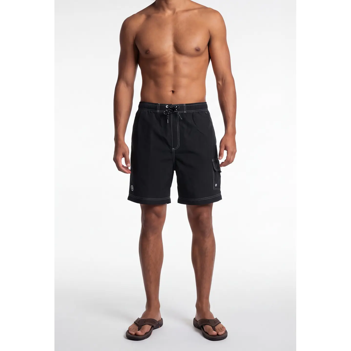 Traje De Baño Cargo Hombre Negro 1