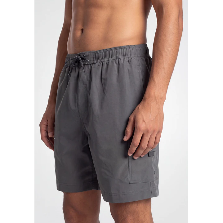 Traje De Baño Cargo Cargo Hombre Gris 4