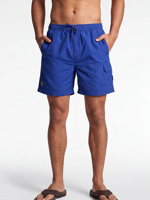 Traje De Baño Cargo Hombre Azul