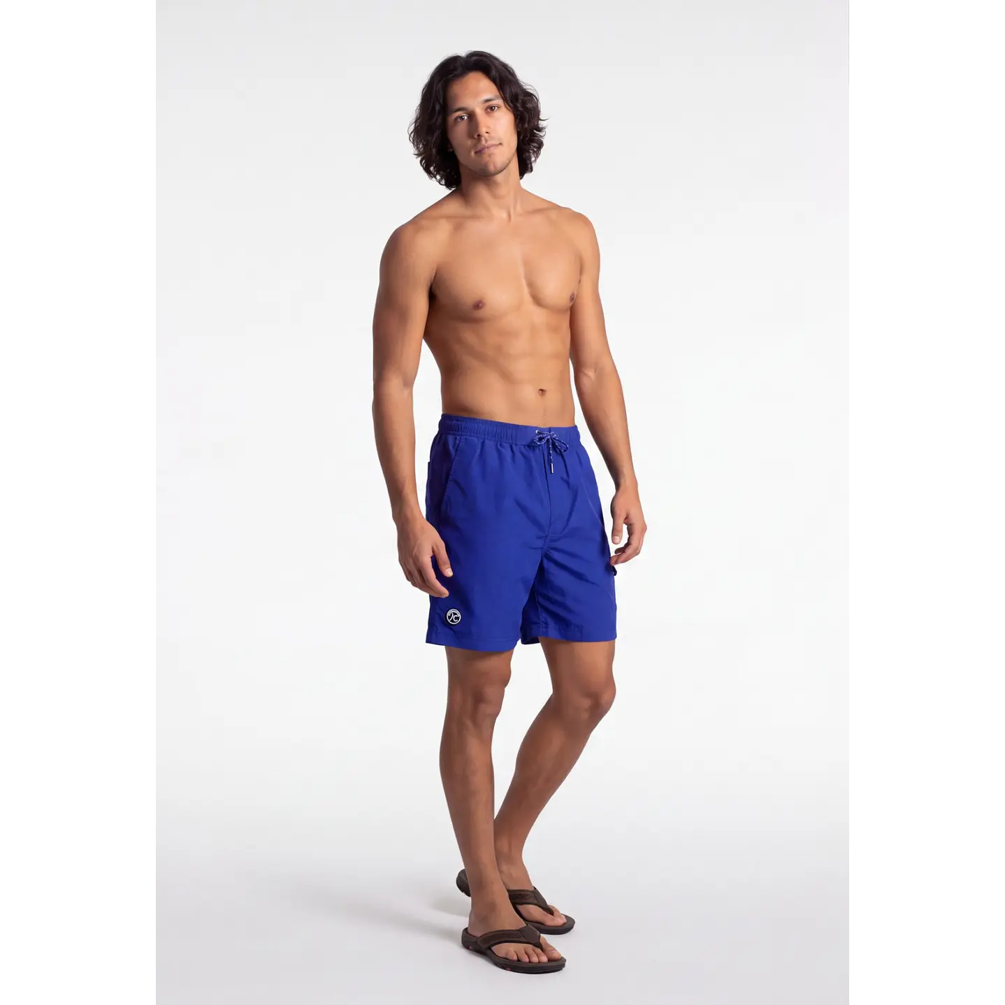 Traje De Baño Cargo Hombre Azul 3