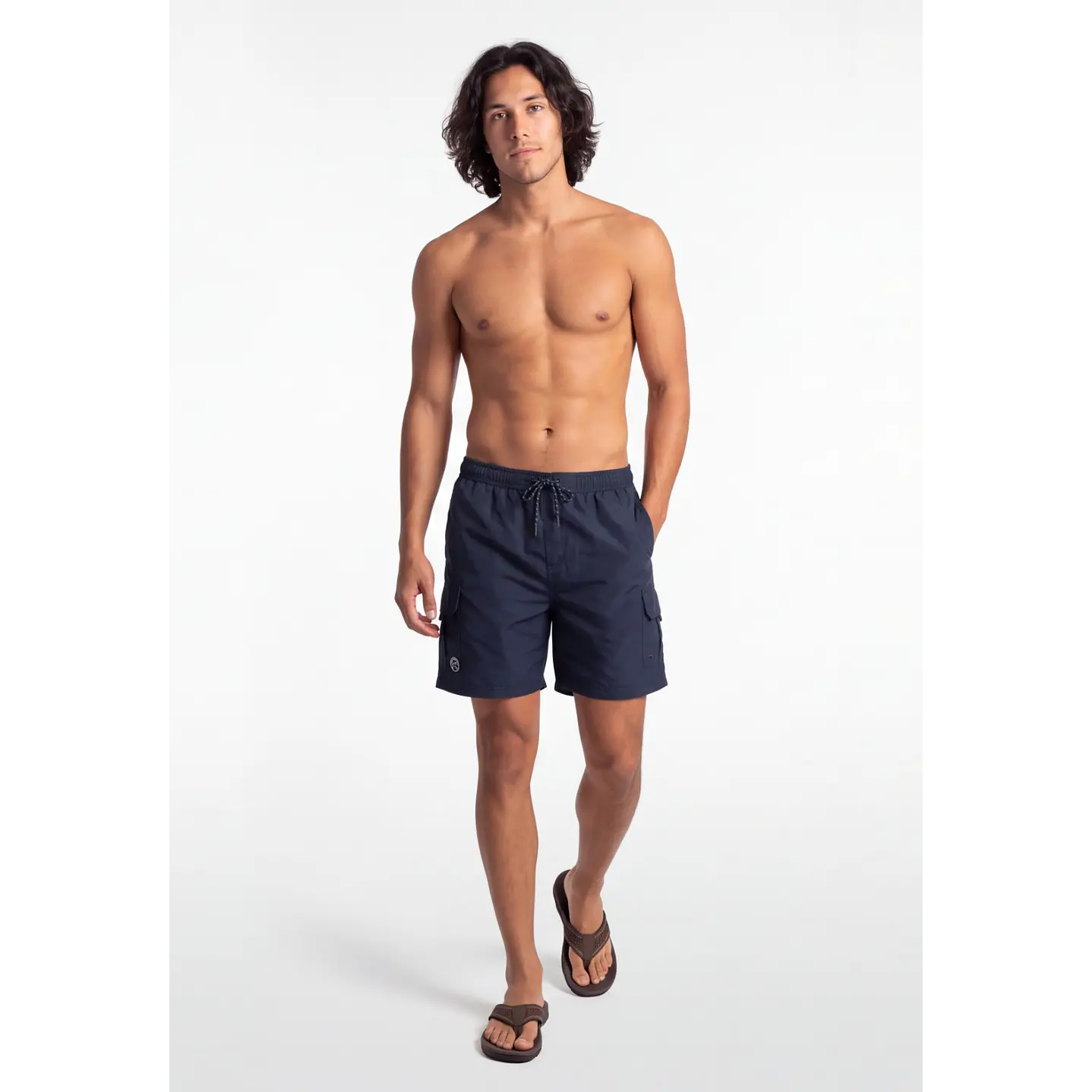 Traje De Baño Cargo Cargo Hombre Azul 3
