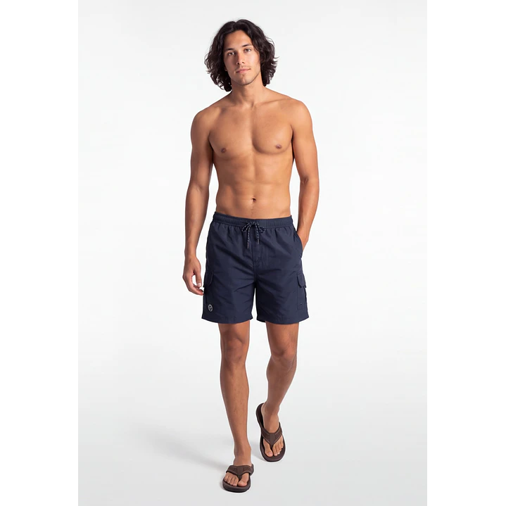 Traje De Baño Cargo Cargo Hombre Azul 3