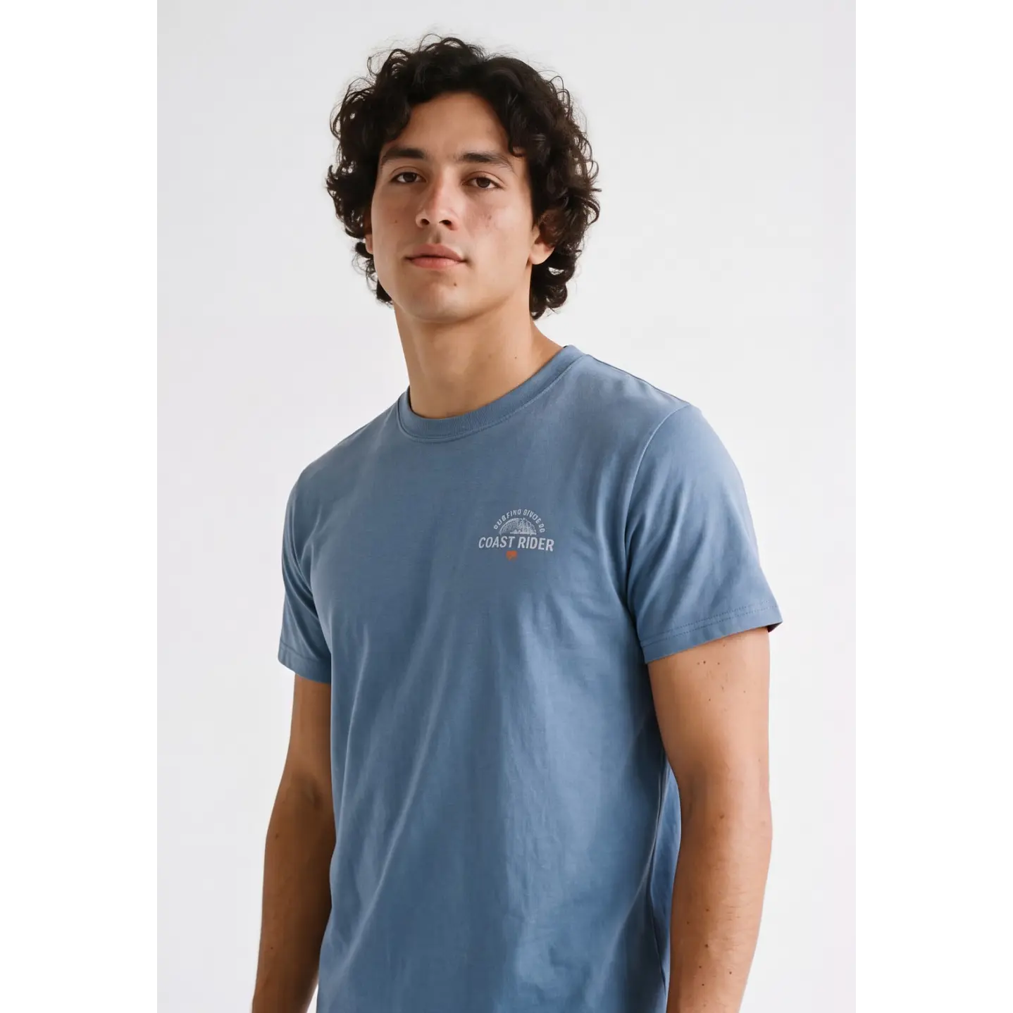 Polera Coast Rider Hombre Azul 4
