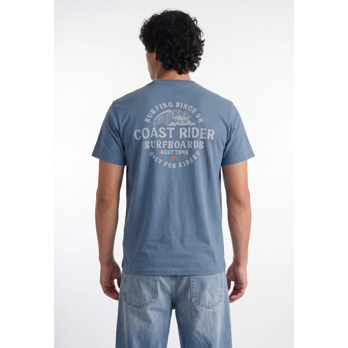 Polera Coast Rider Hombre Azul 1