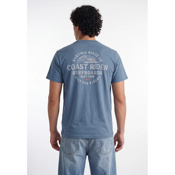 Polera Coast Rider Hombre Azul 1