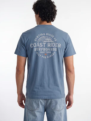 Polera Coast Rider Hombre Azul