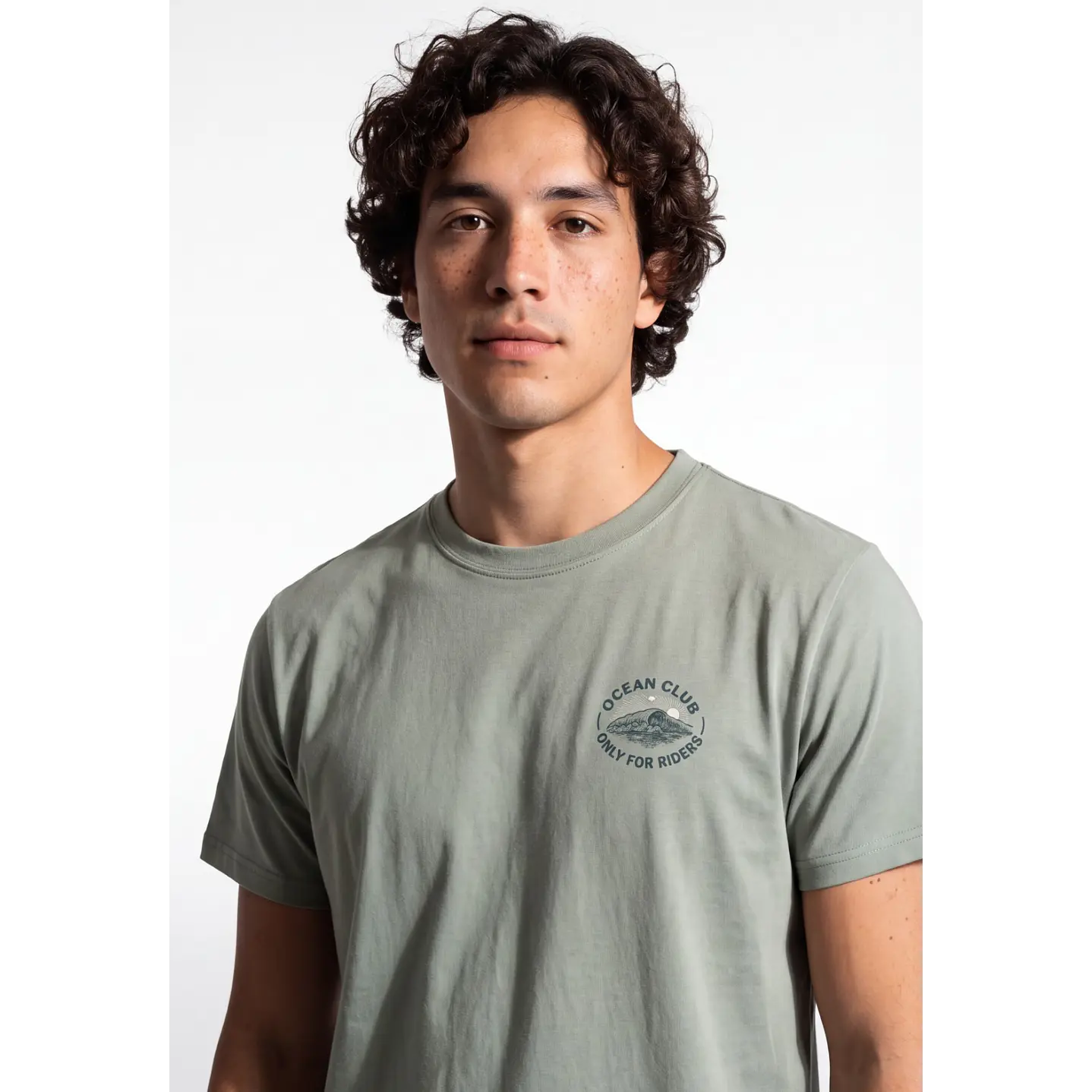 Polera Básica Hombre Verde 4
