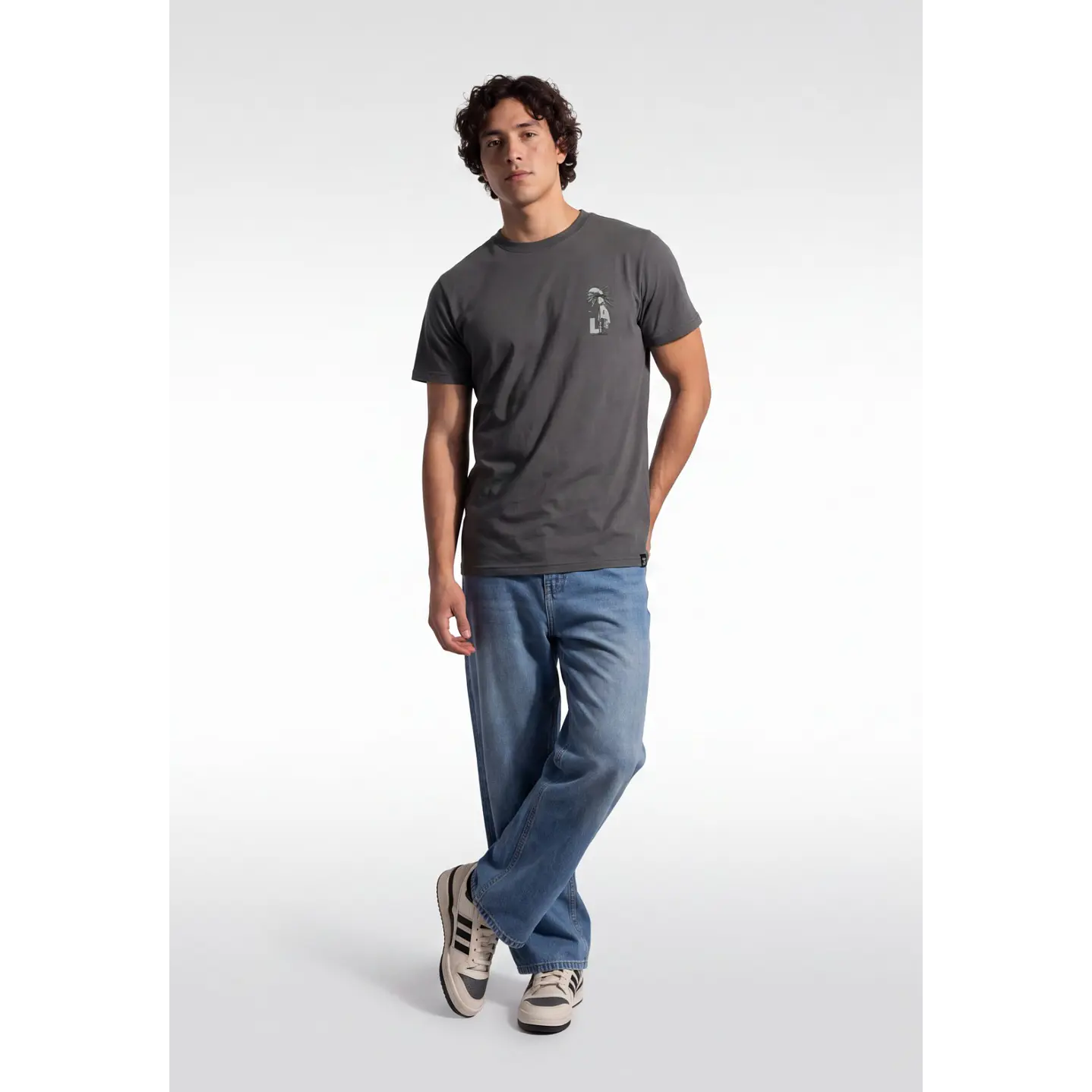 Polera Básica Hombre Gris 3