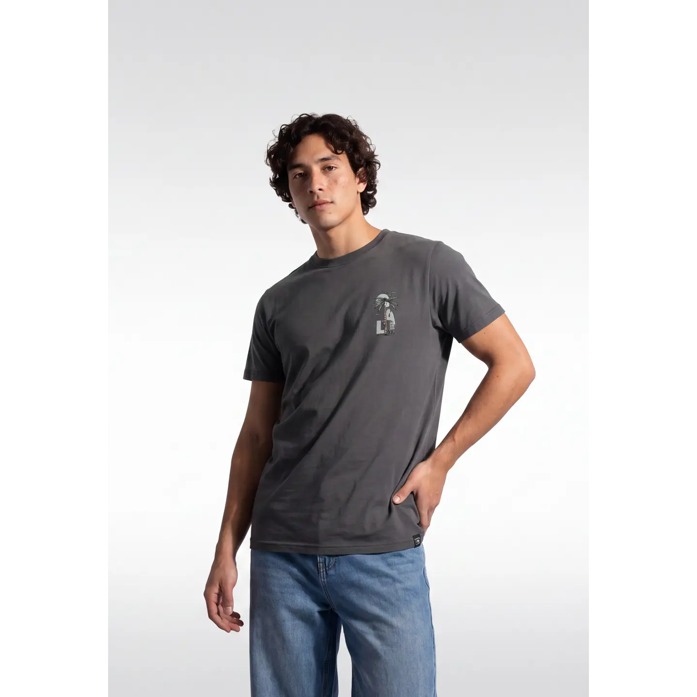 Polera Básica Hombre Gris 2