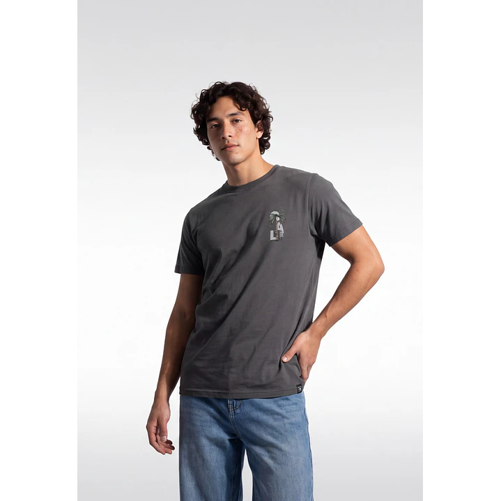 Polera Básica Hombre Gris 2