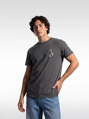 Polera Básica Hombre Gris