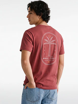 Polera Básica Hombre Burdeo